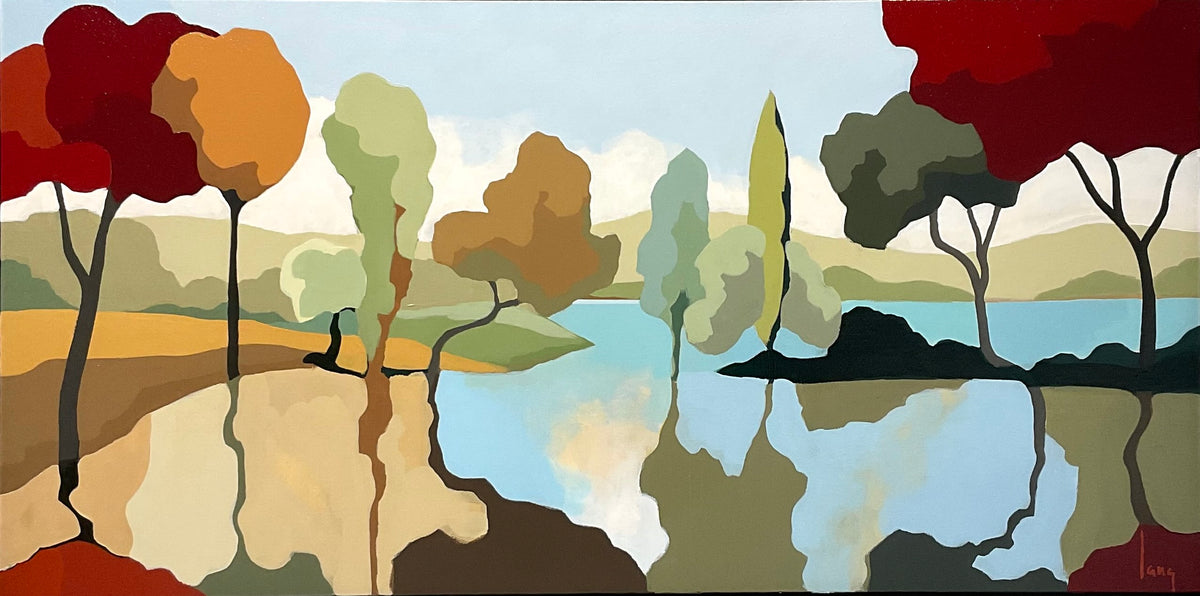 California Oaks — original painting by Gregory Lang