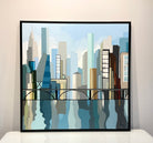Midtown Bridge – framed original painting by Gregory Lang